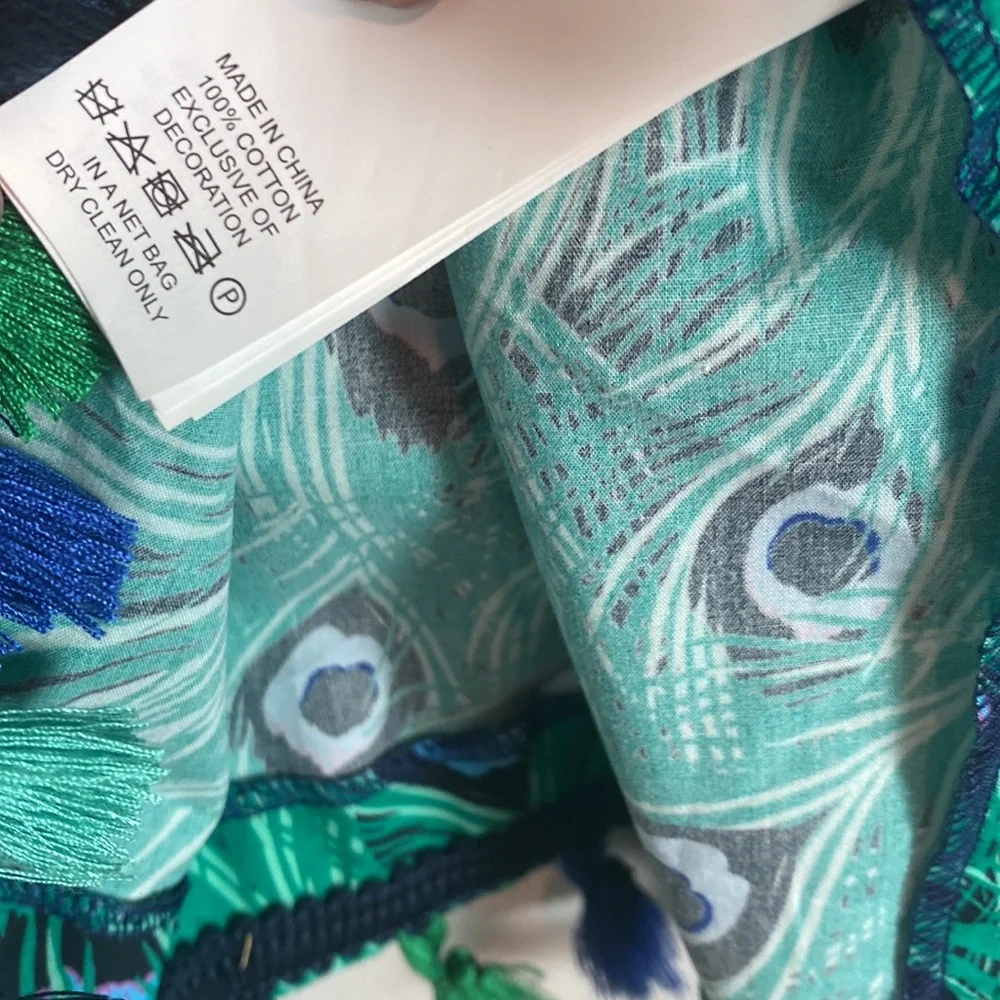 Kate Spade Peacock Plume Poplin Party Dress - Picture 7 of 8